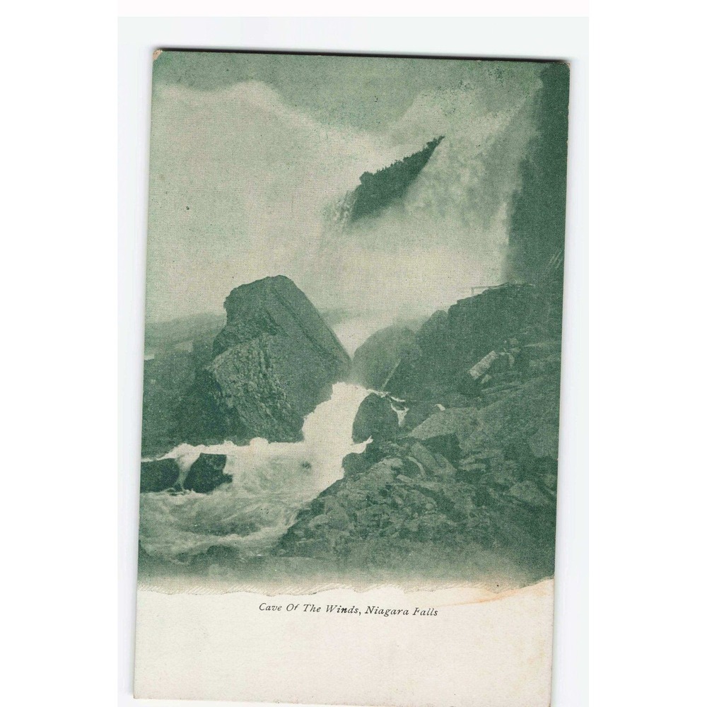 Vintage Cave Of The Winds Niagara Falls Postcard Monochrome Undivided Back